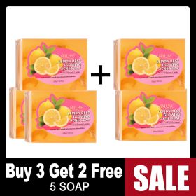 AILKE AHA Organic Skin Glowing Set, Whitening Lotion, Reduce Dark Spots, Clarify, Cleaning, Moisturizing, for All Skin Types (Color: 5 Pack Soap)